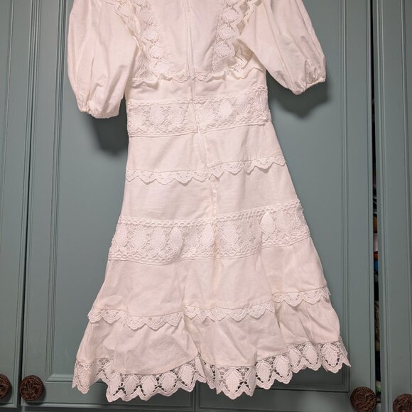NWT endless rose White Lace Fit-and-Flare Mini Dress XS - Picture 7 of 11